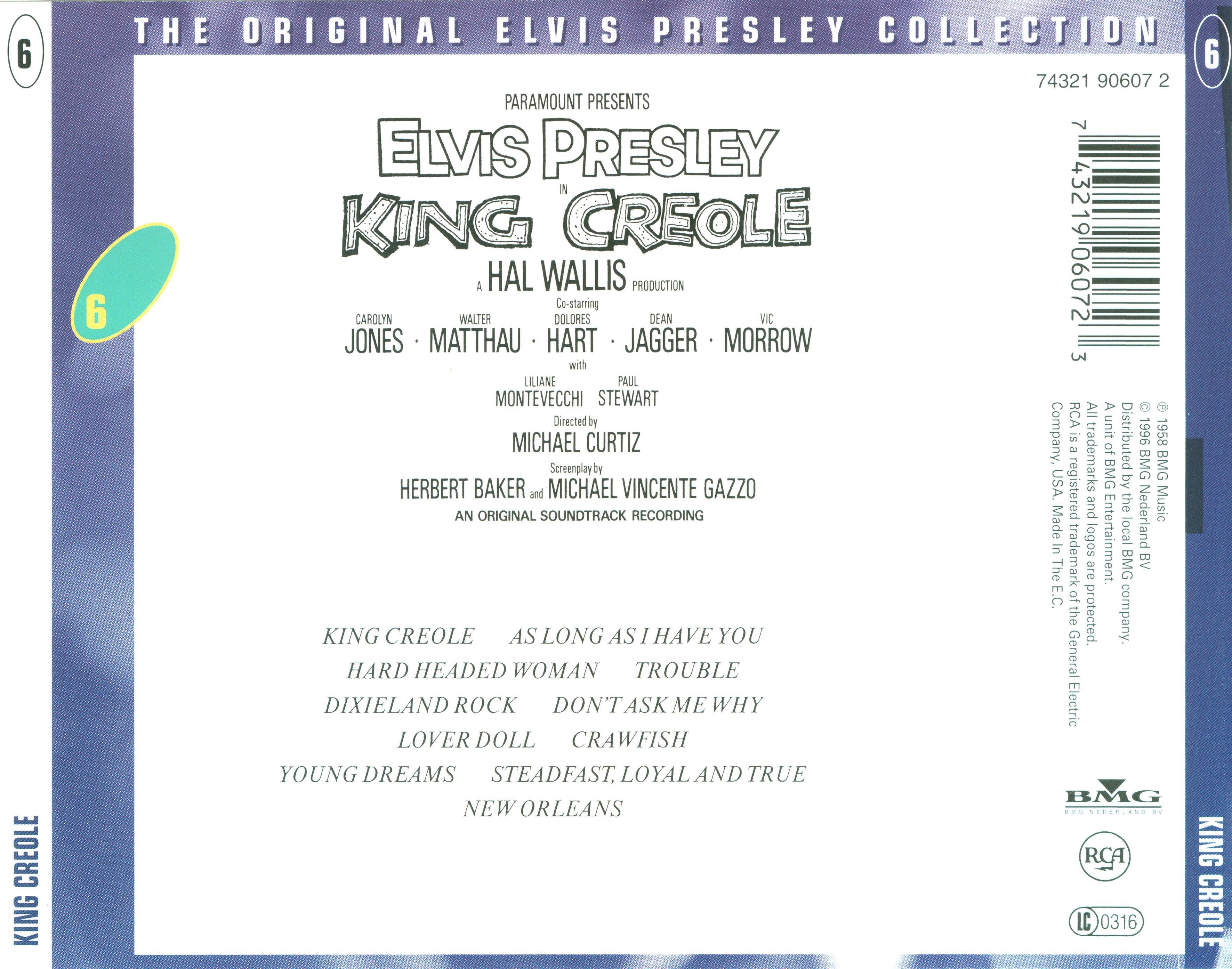 Elvis Presley  The Original Elvis Presley Collection 06; King Creole : Back